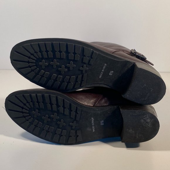 Aquatalia Brown Leather Tall Boots Women 8.5 - Picture 6 of 8